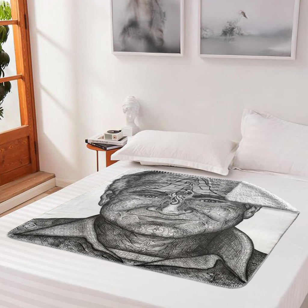 the-wisdom-keeper-of-lightness-black-white-fleece-sherpa-blanket – Wisdom Keepers