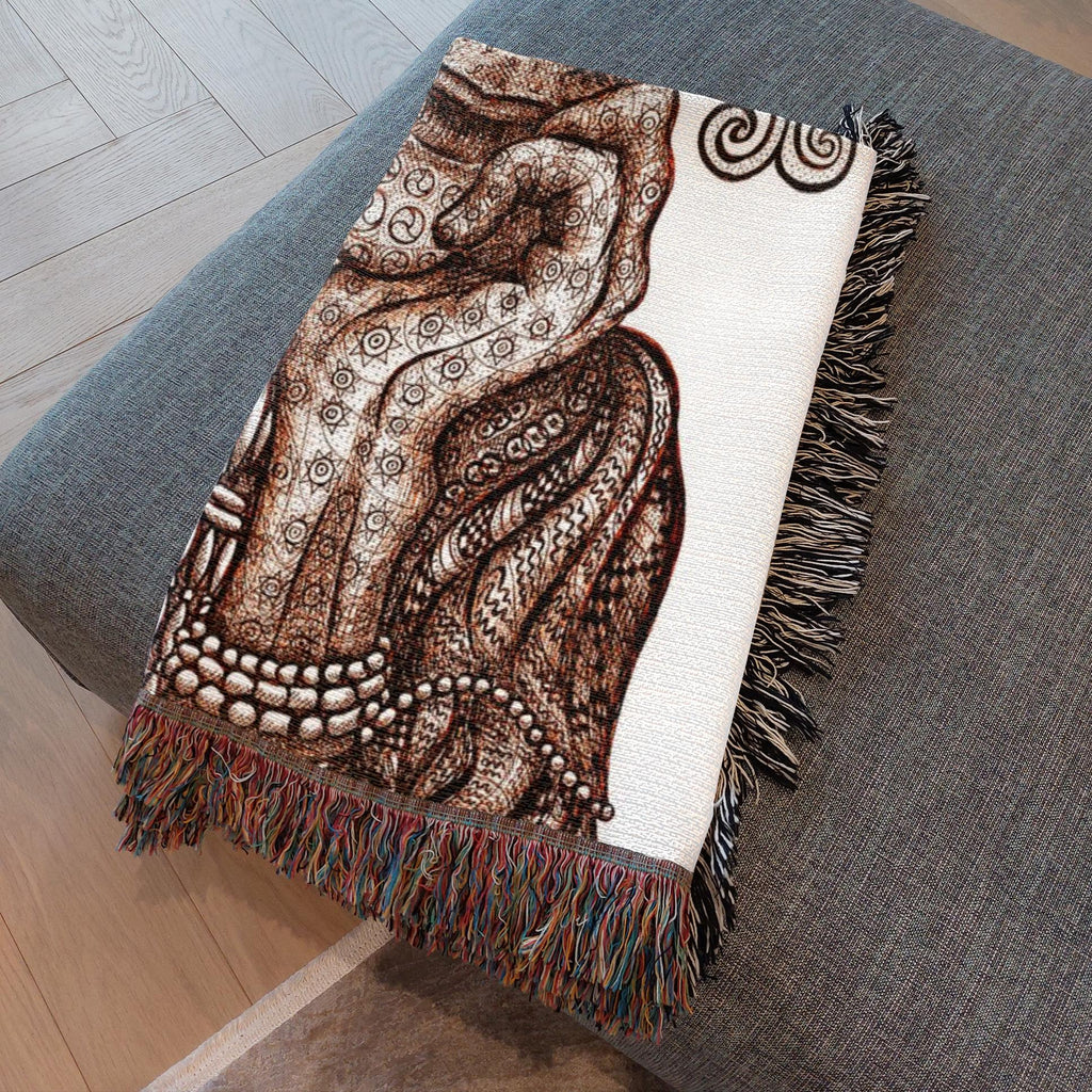 the-wisdom-keeper-of-understanding-forgiveness-brown-white-woven-blanket – Wisdom Keepers