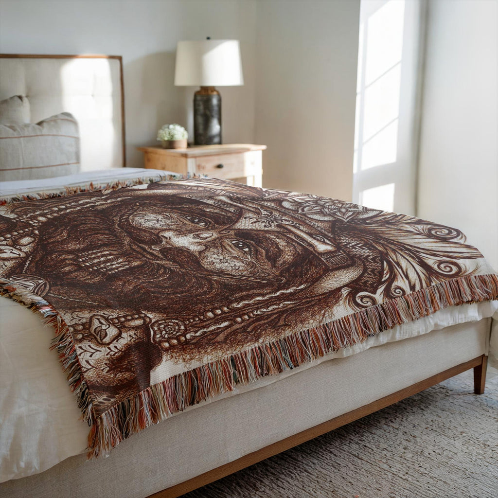 the-wisdom-keeper-of-competence-brown-white-woven-blanket – Wisdom Keepers