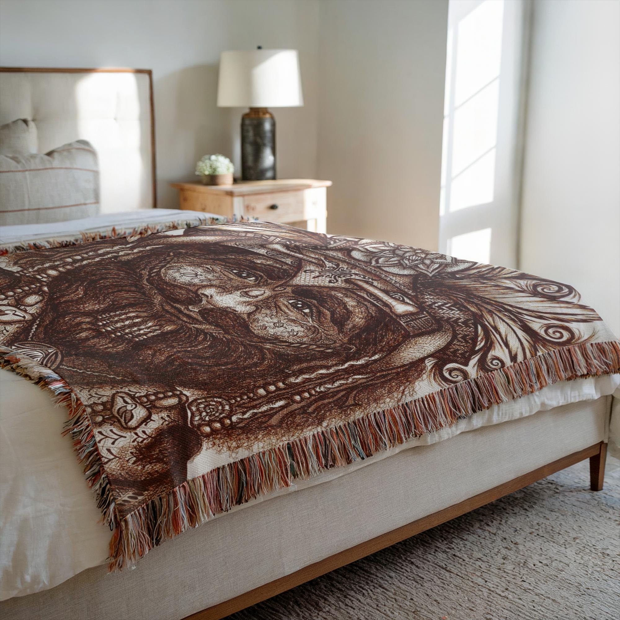 the-wisdom-keeper-of-competence-brown-white-woven-blanket – Wisdom Keepers
