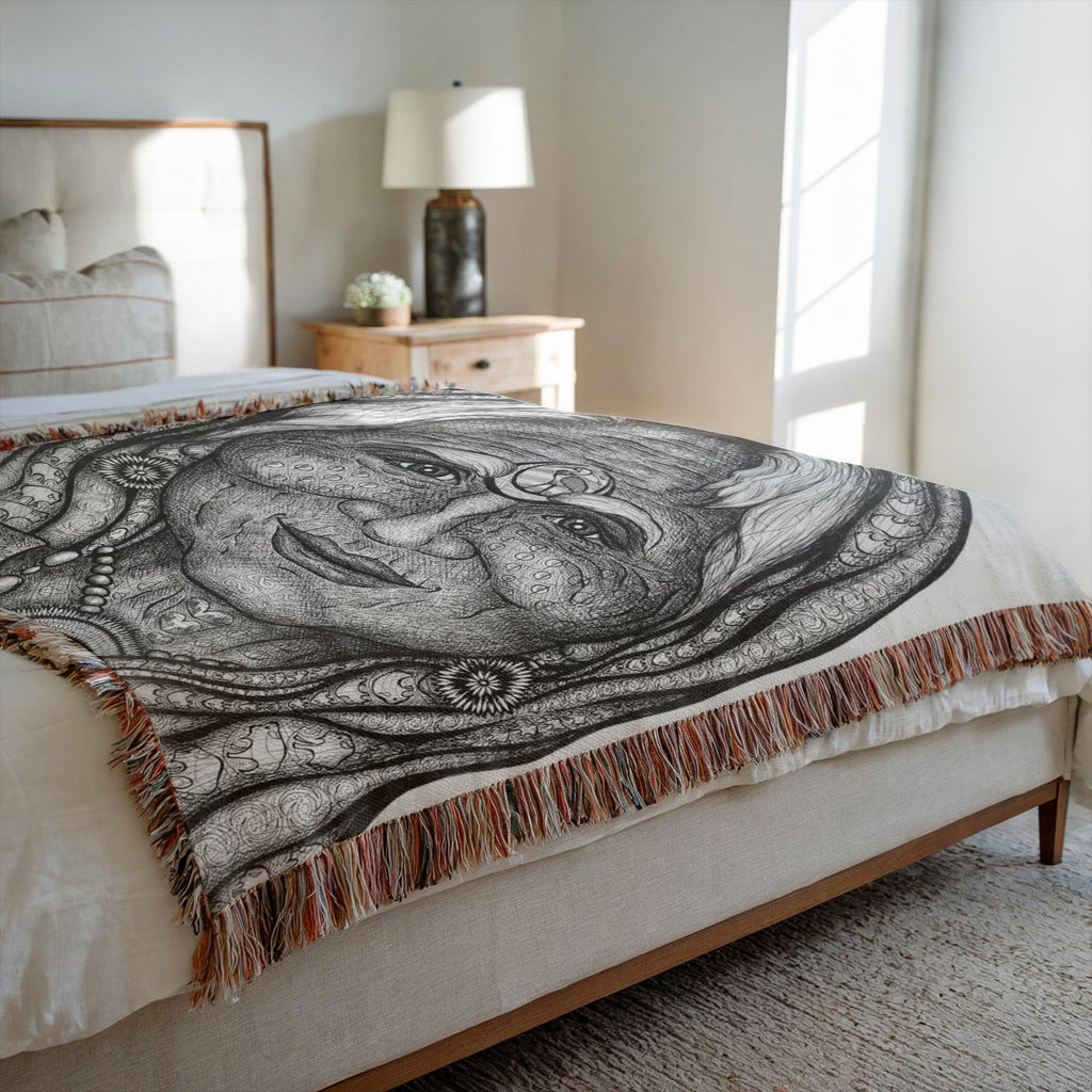 the-wisdom-keeper-of-synergy-communion-black-white-woven-blanket – Wisdom Keepers
