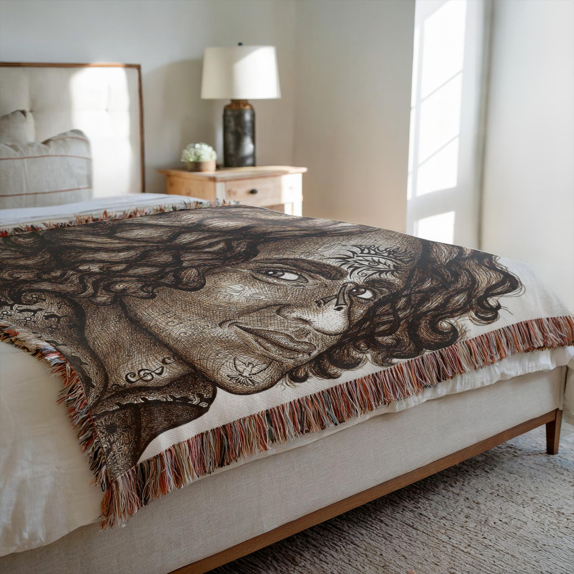 the-wisdom-keeper-of-enrichment-brown-white-woven-blanket – Wisdom Keepers