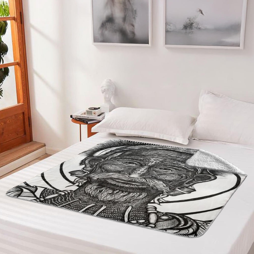 the-wisdom-keeper-of-versatility-black-white-fleece-sherpa-blanket – Wisdom Keepers
