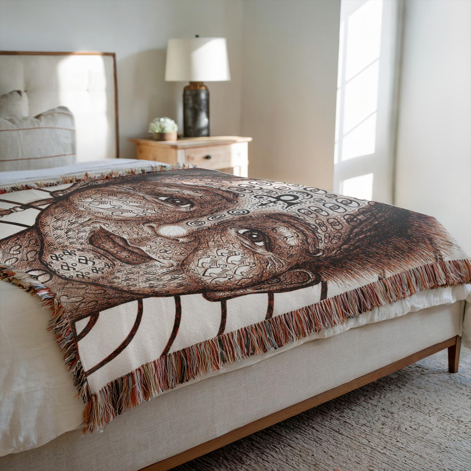 the-wisdom-keeper-of-equality-tenderness-brown-white-woven-blanket – Wisdom Keepers
