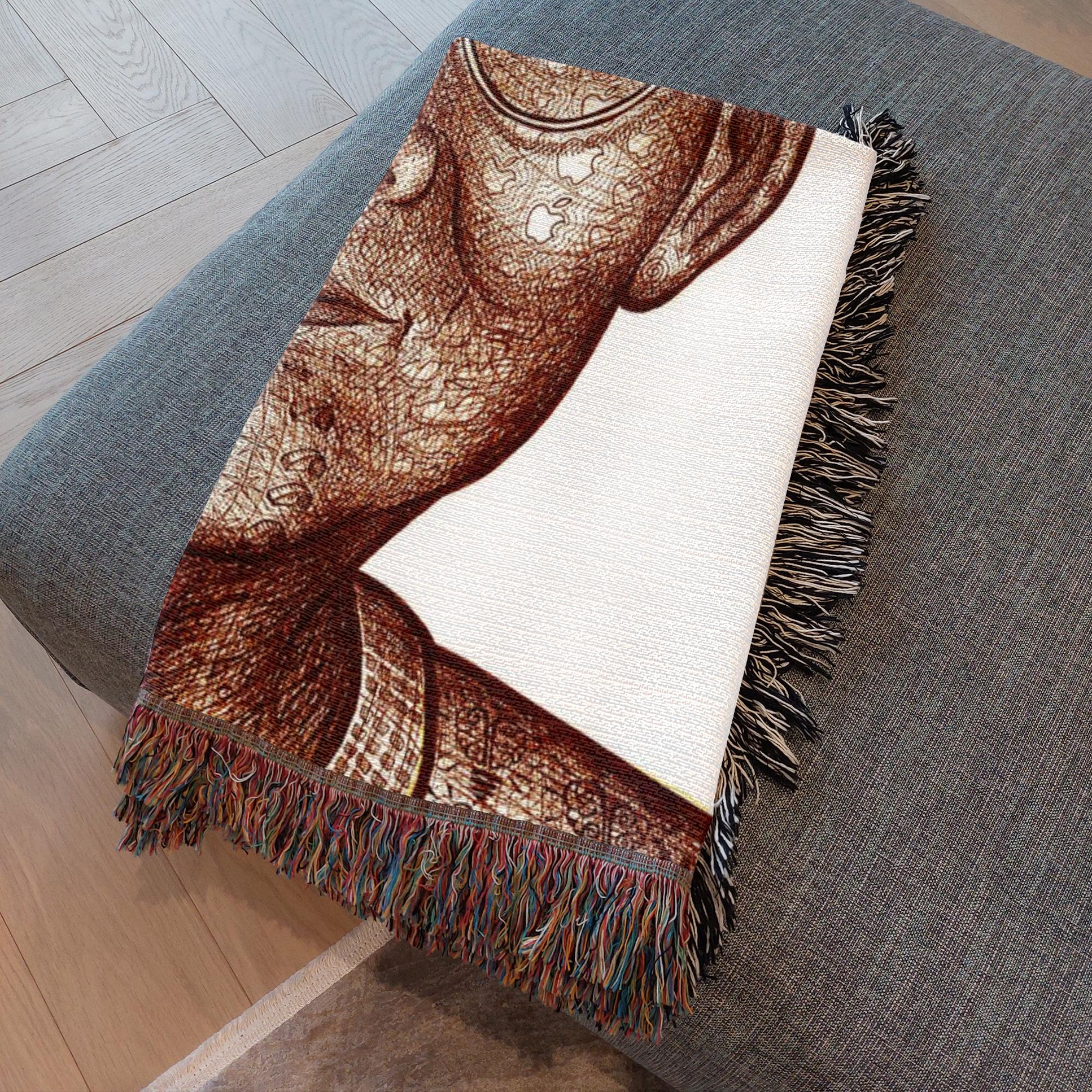 the-wisdom-keeper-of-insight-brown-white-woven-blanket – Wisdom Keepers