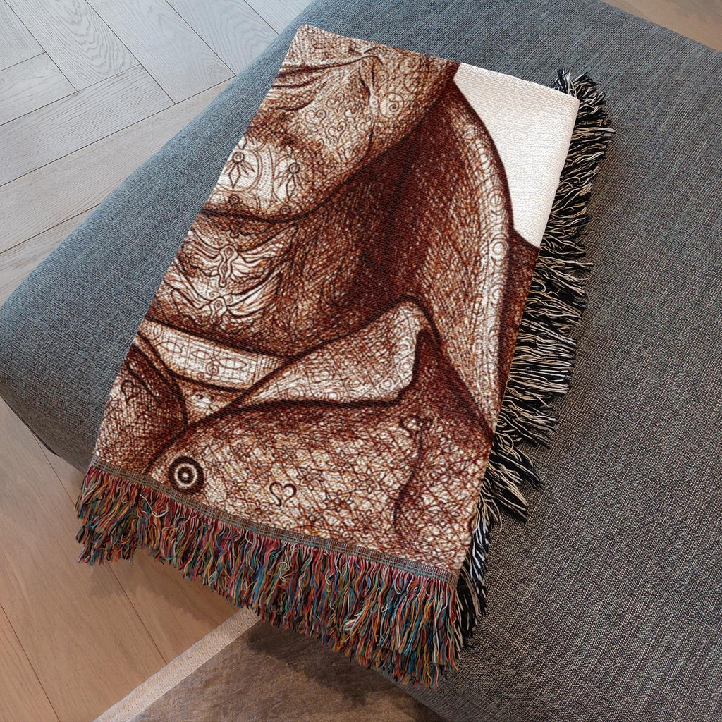 the-wisdom-keeper-of-lightness-brown-white-woven-blanket – Wisdom Keepers