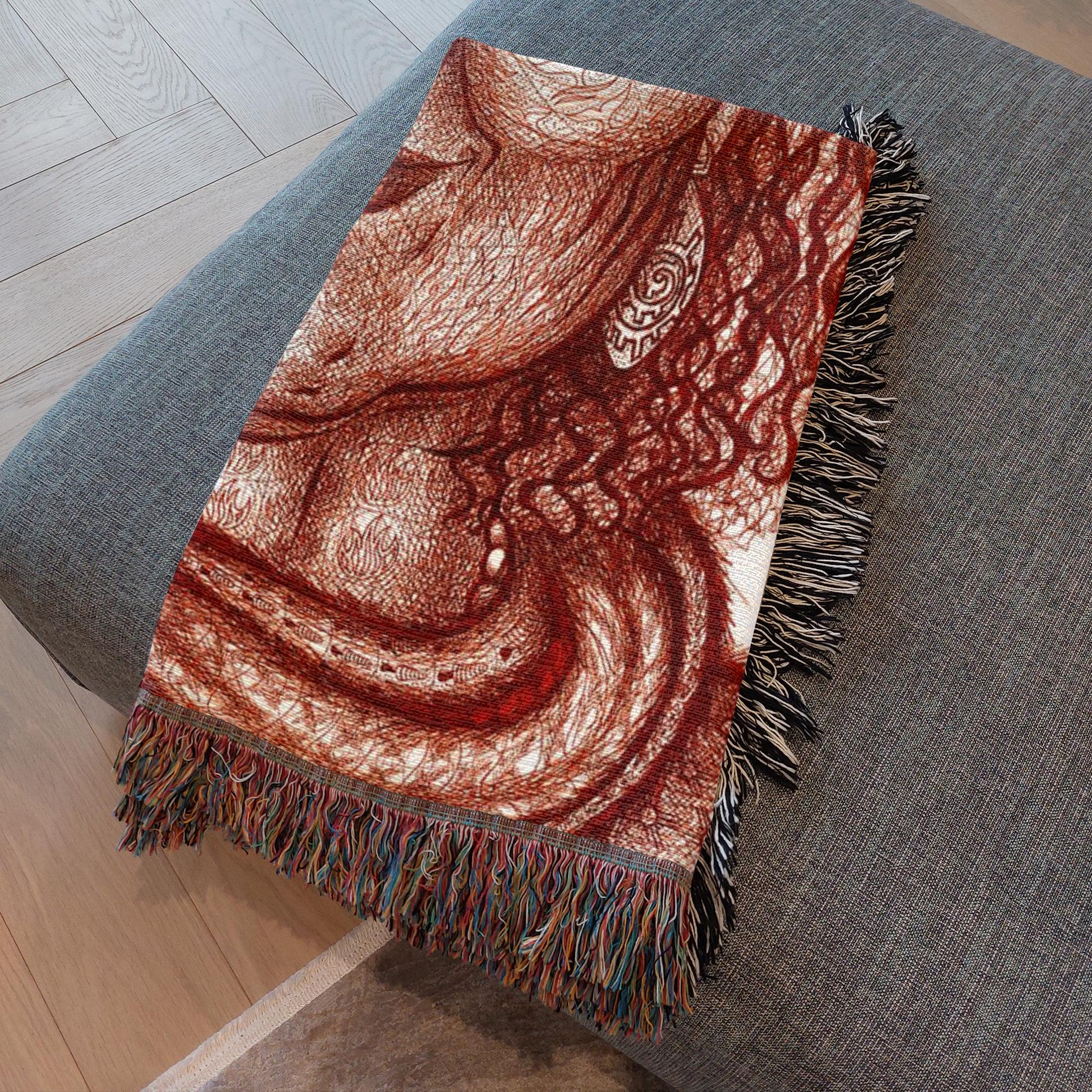 the-wisdom-keeper-of-resourcefulness-wisdom-brown-white-woven-blanket – Wisdom Keepers