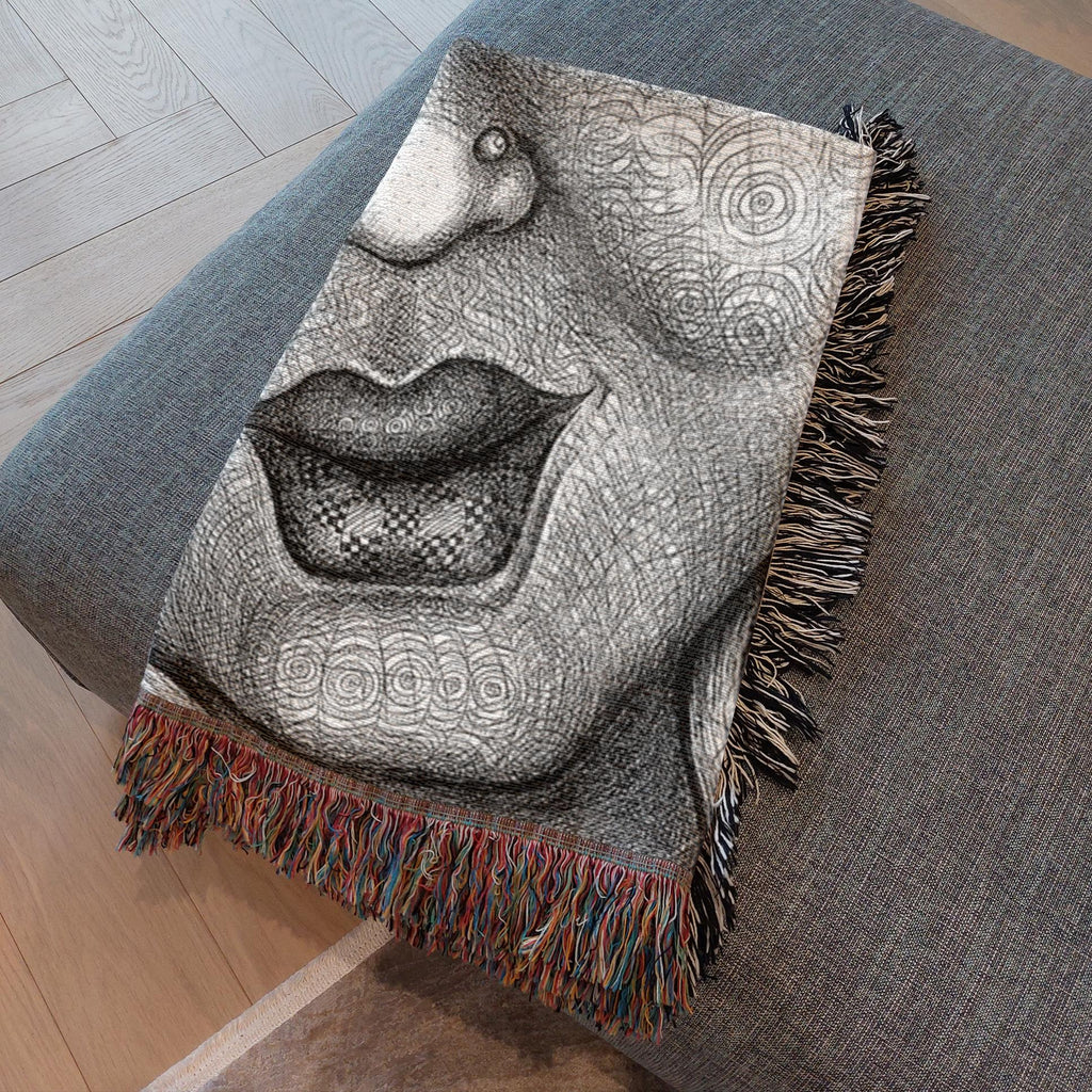 the-wisdom-keeper-of-graciousness-black-white-woven-blanket – Wisdom Keepers