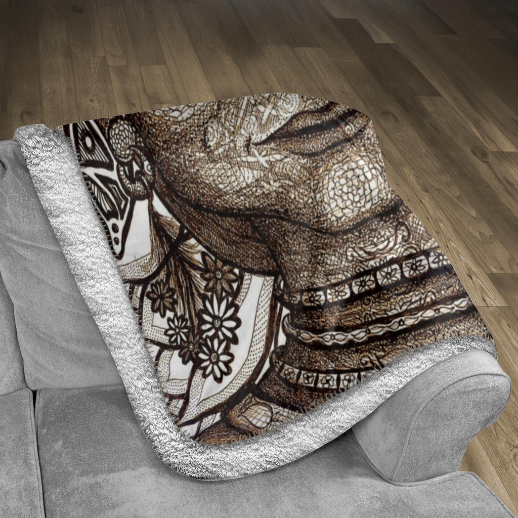 the-wisdom-keeper-of-innovation-innocence-brown-white-fleece-sherpa-blanket – Wisdom Keepers