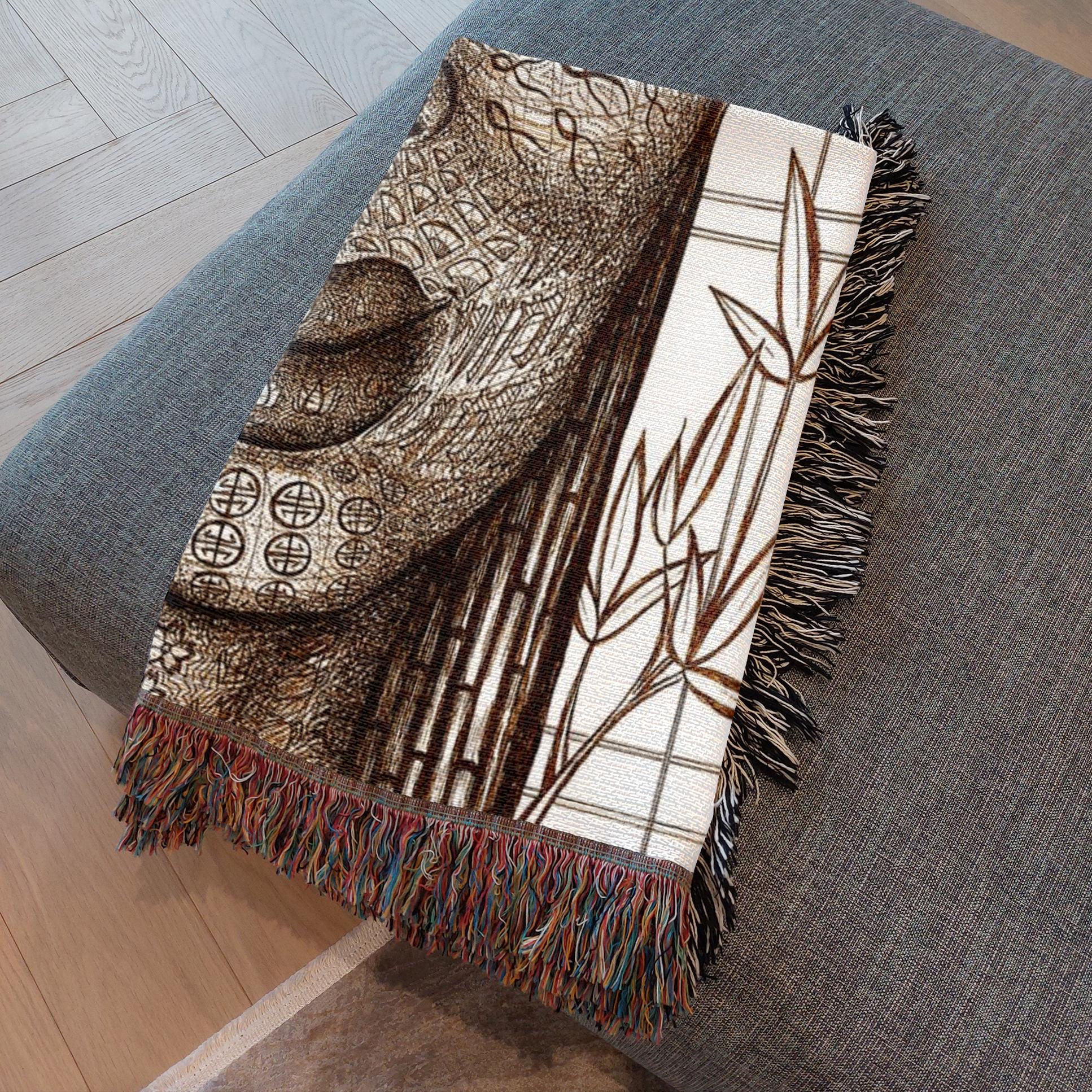 the-wisdom-keeper-of-naturalness-brown-white-woven-blanket – Wisdom Keepers