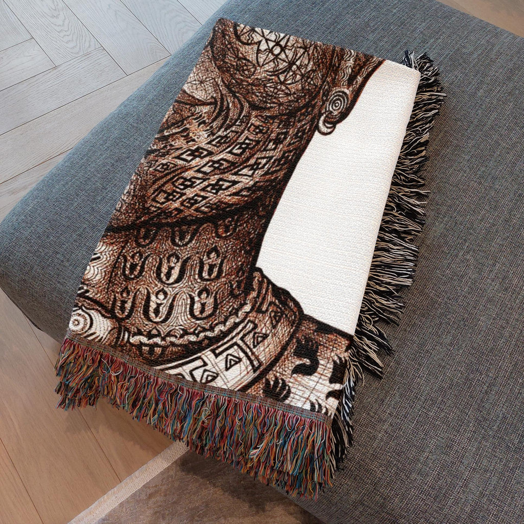 the-wisdom-keeper-of-humanity-brown-white-woven-blanket – Wisdom Keepers