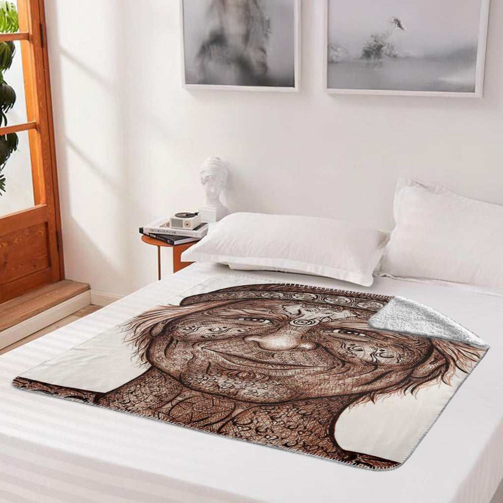 the-wisdom-keeper-of-inquiry-truth-brown-white-fleece-sherpa-blanket – Wisdom Keepers