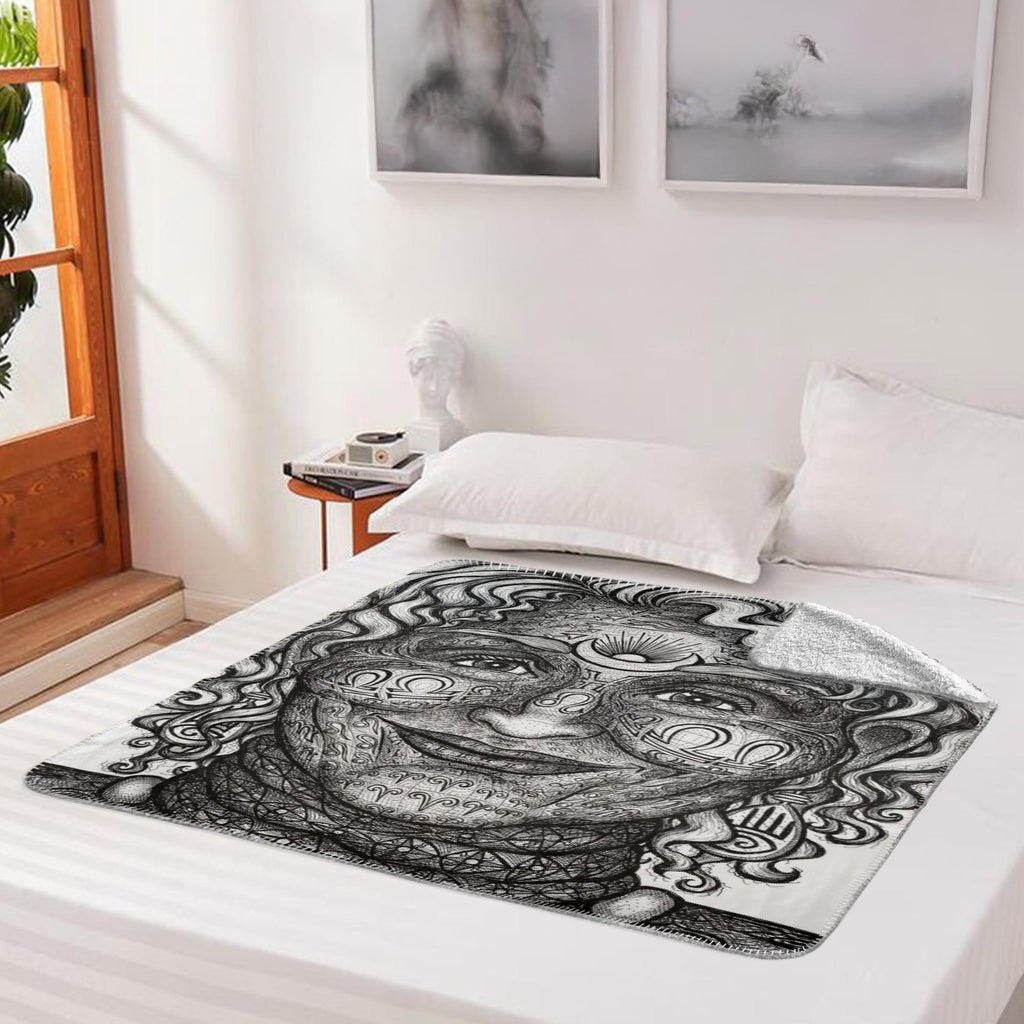 the-wisdom-keeper-of-intuition-black-white-fleece-sherpa-blanket – Wisdom Keepers