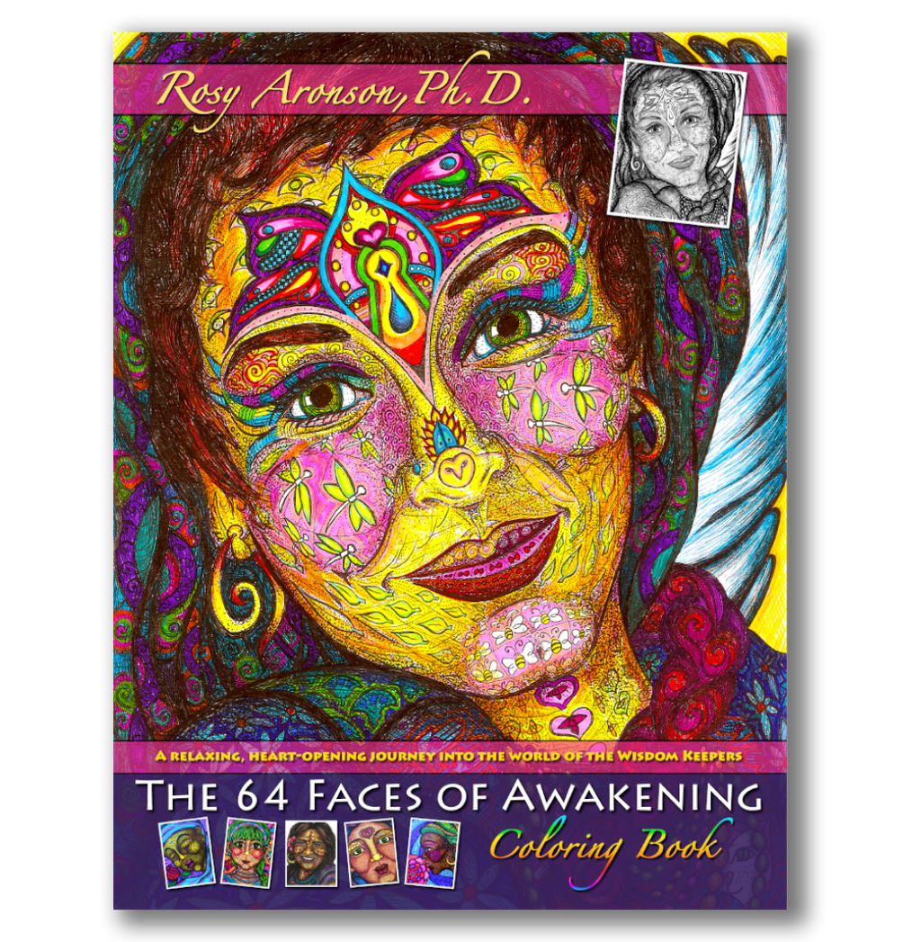 The 64 Faces of Awakening Coloring Book Cover a Relaxing Heart-Opening Journey-into the World of the Wisdom Keepers