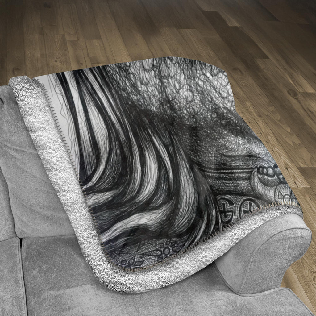 the-wisdom-keeper-of-adventure-black-white-fleece-sherpa-blanket – Wisdom Keepers