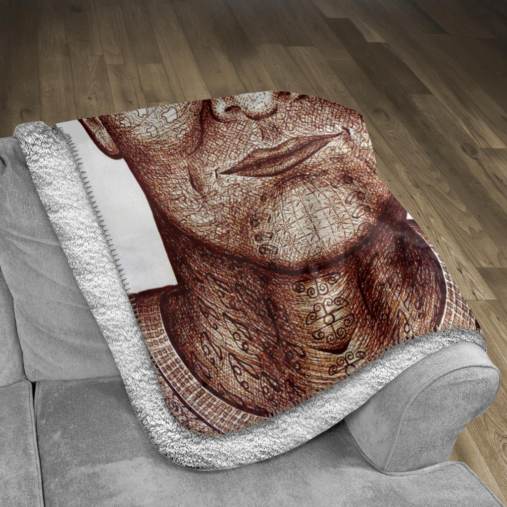 the-wisdom-keeper-of-insight-brown-white-fleece-sherpa-blanket – Wisdom Keepers