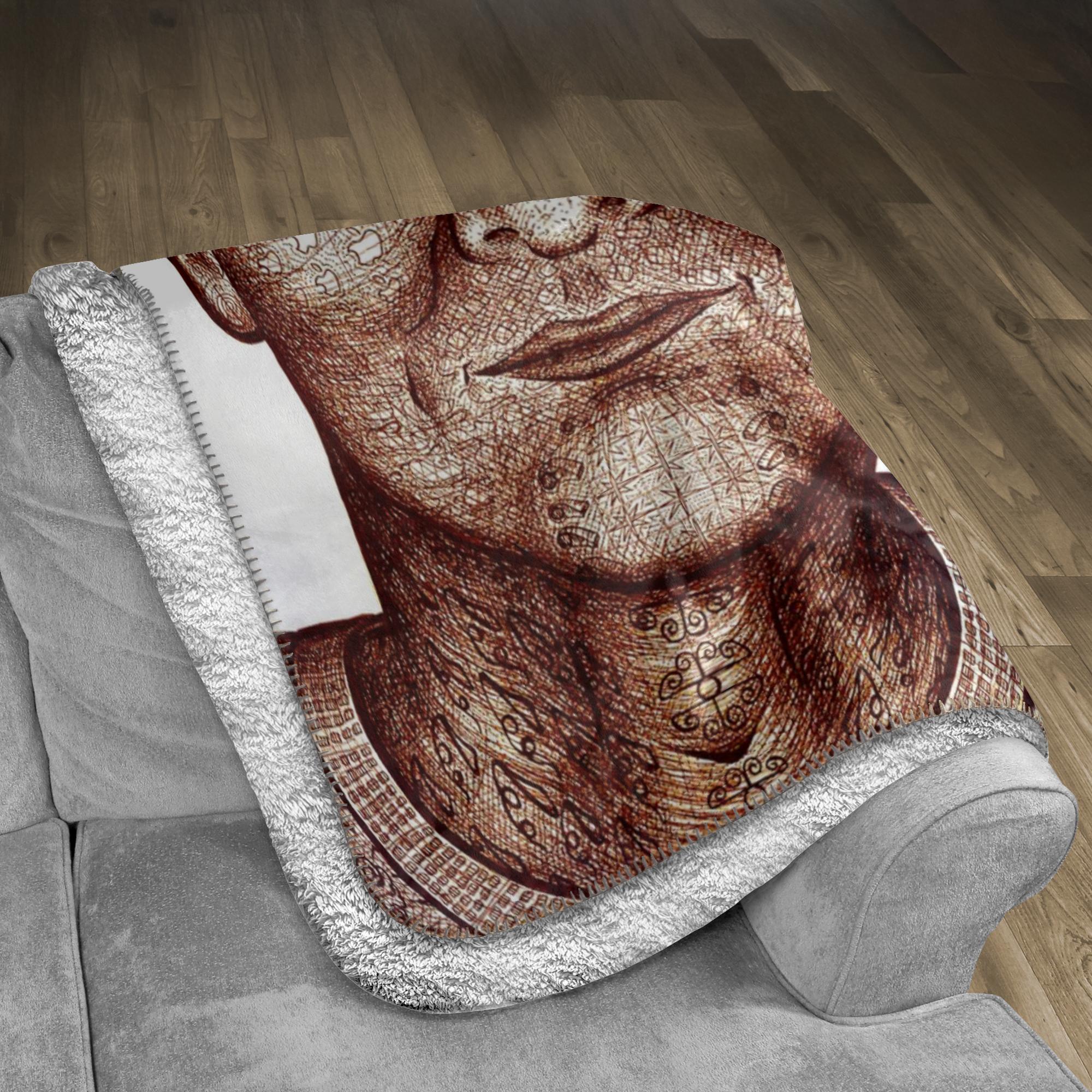 the-wisdom-keeper-of-insight-brown-white-fleece-sherpa-blanket – Wisdom Keepers