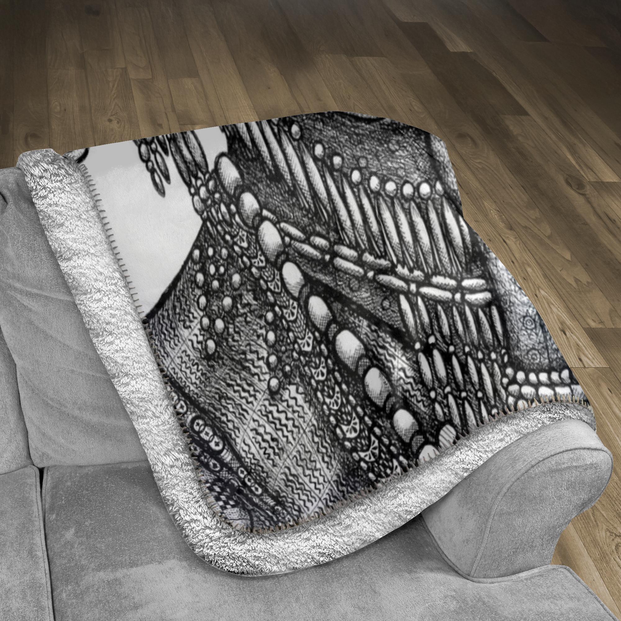 the-wisdom-keeper-of-understanding-forgiveness-black-white-fleece-sherpa-blanket – Wisdom Keepers