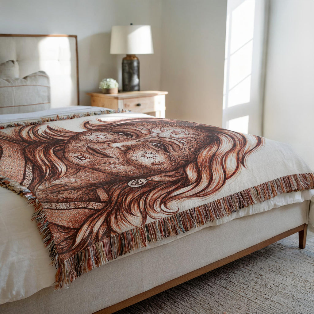 the-wisdom-keeper-of-commitment-devotion-brown-white-woven-blanket – Wisdom Keepers