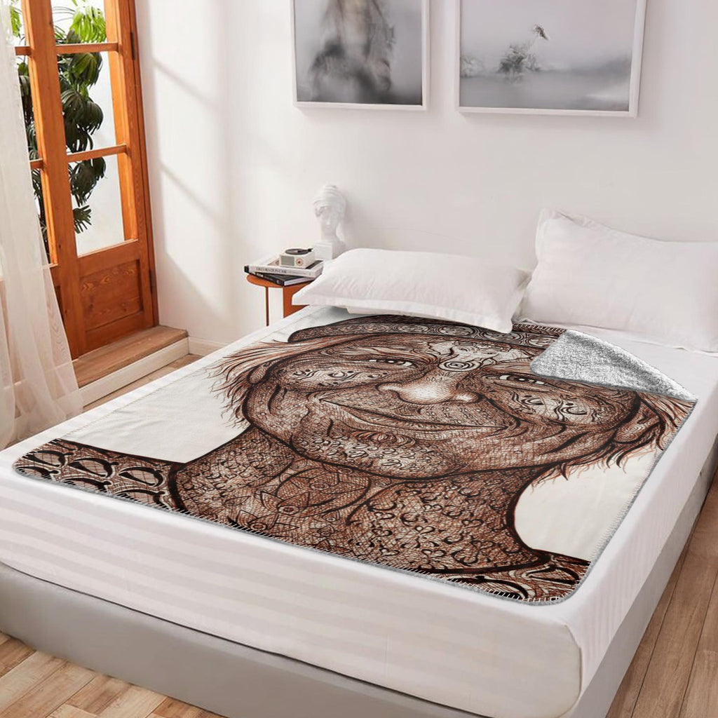 the-wisdom-keeper-of-inquiry-truth-brown-white-fleece-sherpa-blanket – Wisdom Keepers