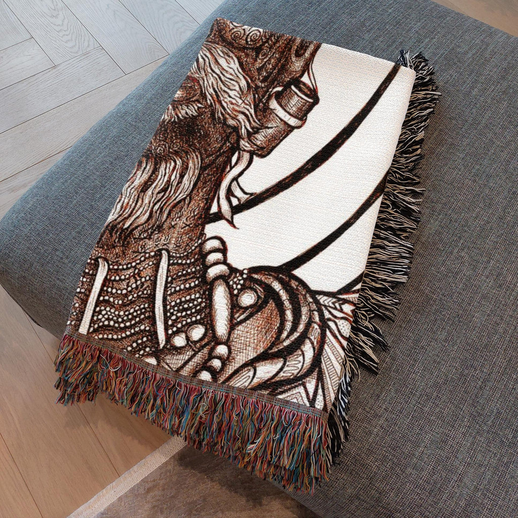 the-wisdom-keeper-of-versatility-brown-white-woven-blanket – Wisdom Keepers