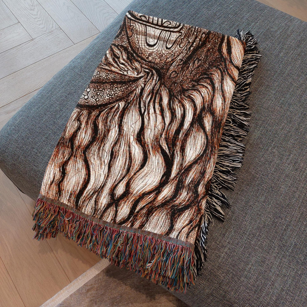the-wisdom-keeper-of-omniscience-brown-white-woven-blanket – Wisdom Keepers