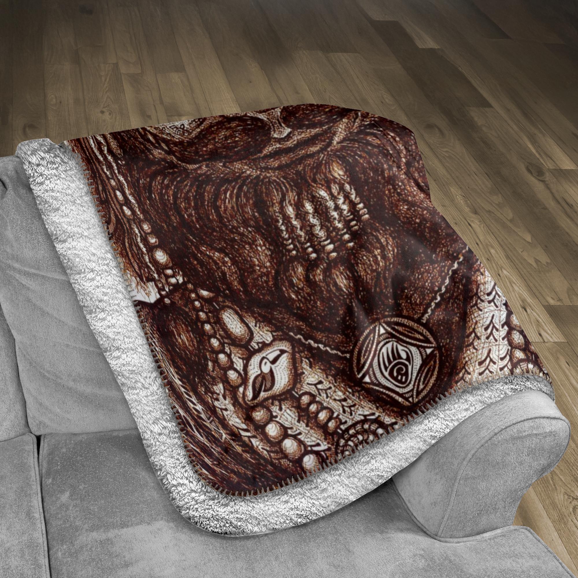 the-wisdom-keeper-of-competence-brown-white-fleece-sherpa-blanket – Wisdom Keepers