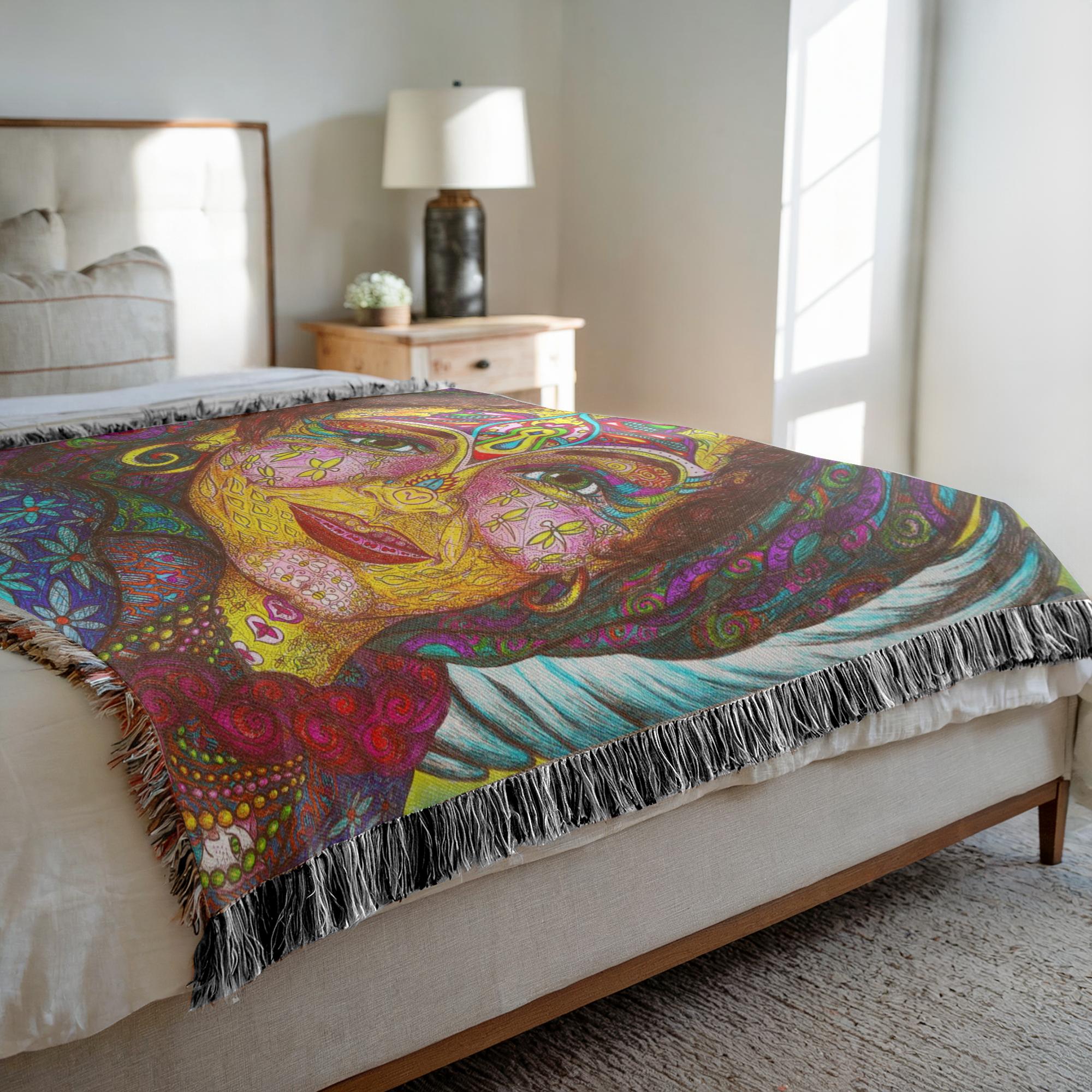 the-wisdom-keeper-of-peaceful-revolution-full-color-woven-blanket – Wisdom Keepers
