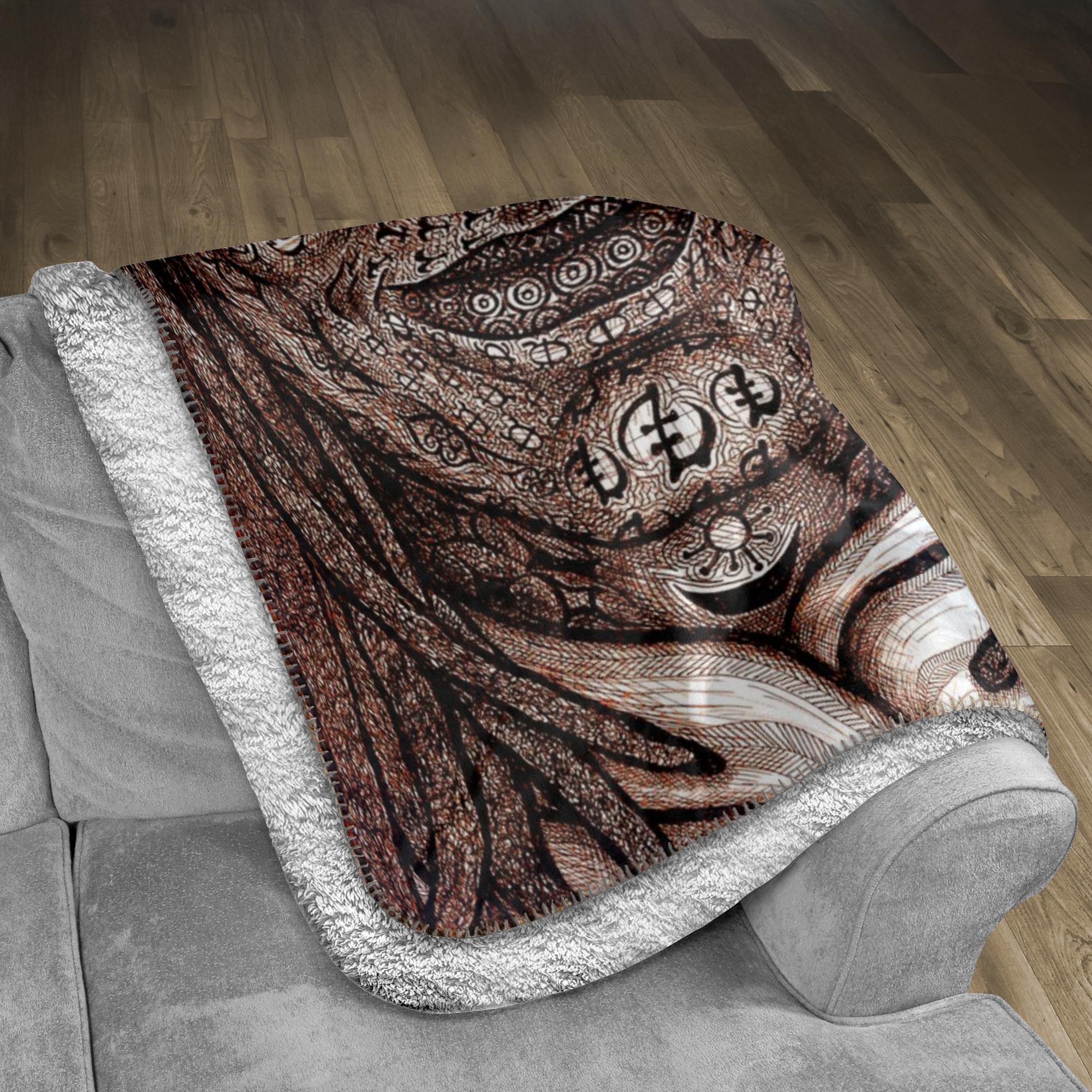 the-wisdom-keeper-of-dynamism-brown-white-fleece-sherpa-blanket – Wisdom Keepers