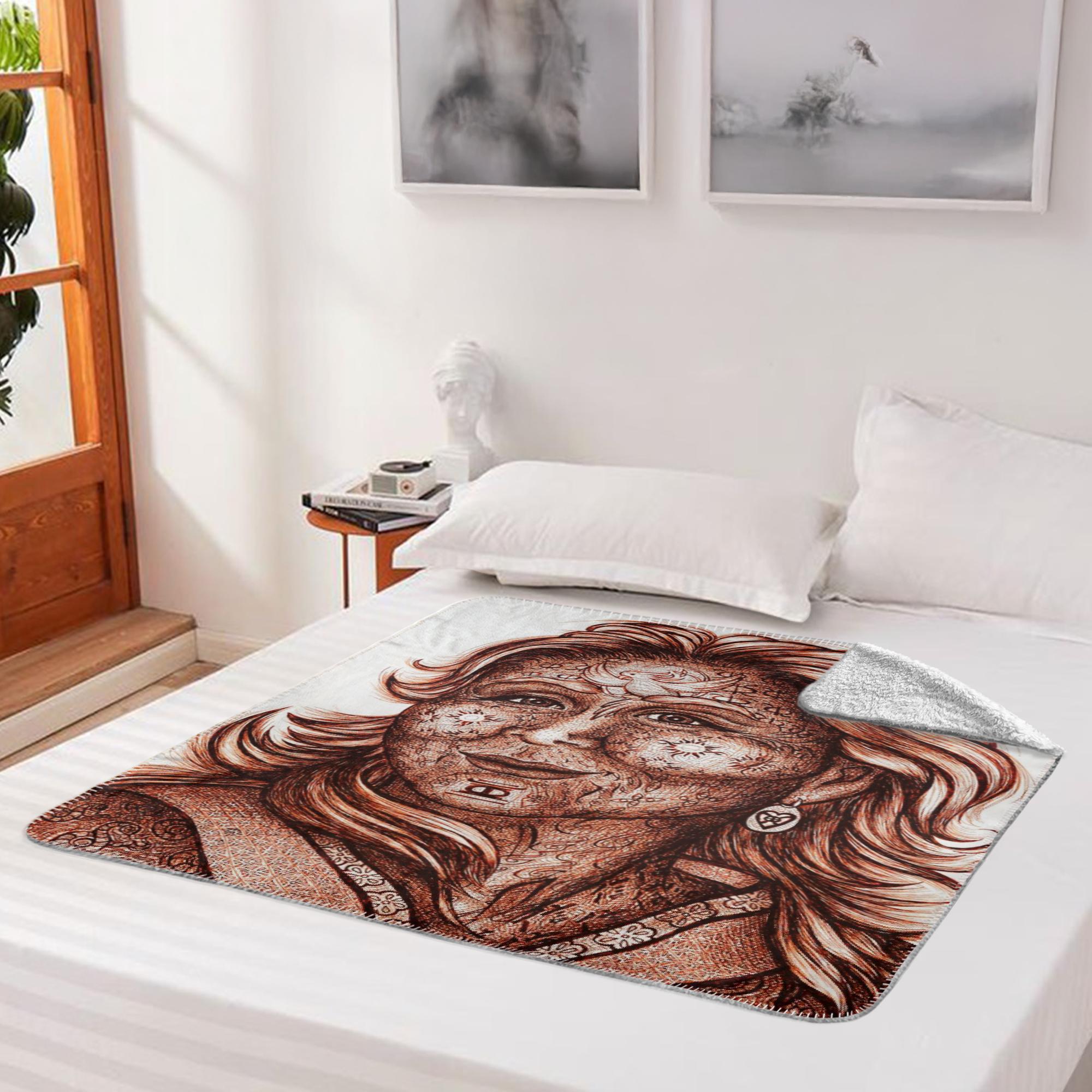 the-wisdom-keeper-of-commitment-devotion-brown-white-fleece-sherpa-blanket – Wisdom Keepers
