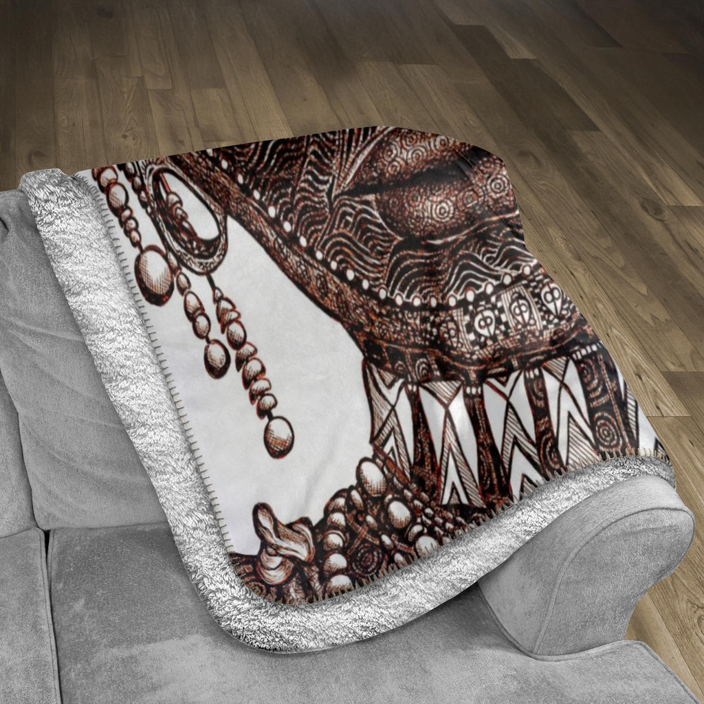 the-wisdom-keeper-of-perseverance-brown-white-fleece-sherpa-blanket – Wisdom Keepers