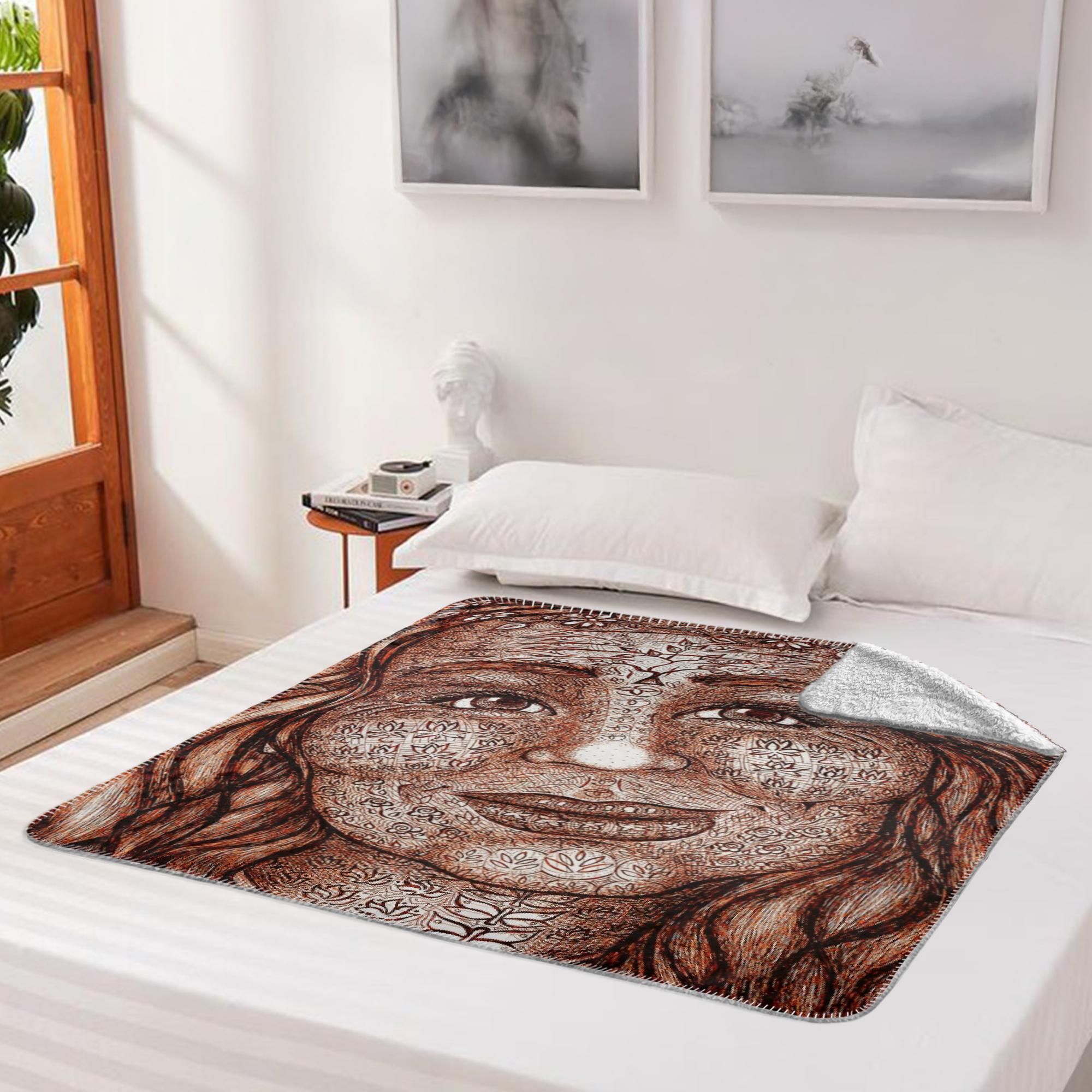 the-wisdom-keeper-of-imagination-brown-white-fleece-sherpa-blanket – Wisdom Keepers