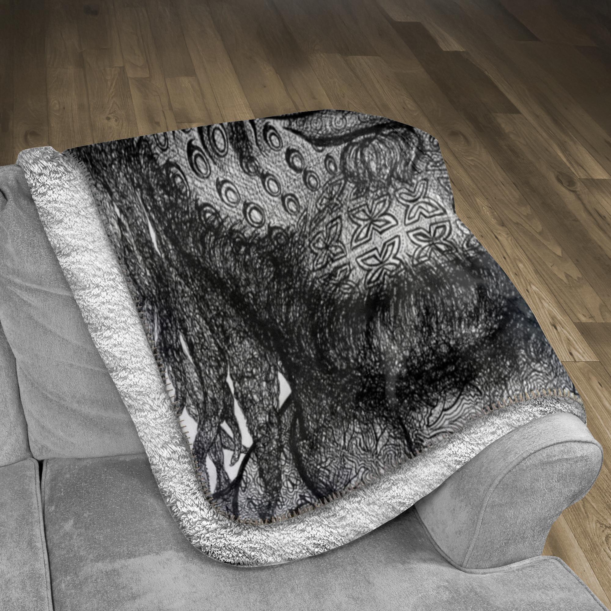 the-wisdom-keeper-of-freedom-black-white-fleece-sherpa-blanket – Wisdom Keepers