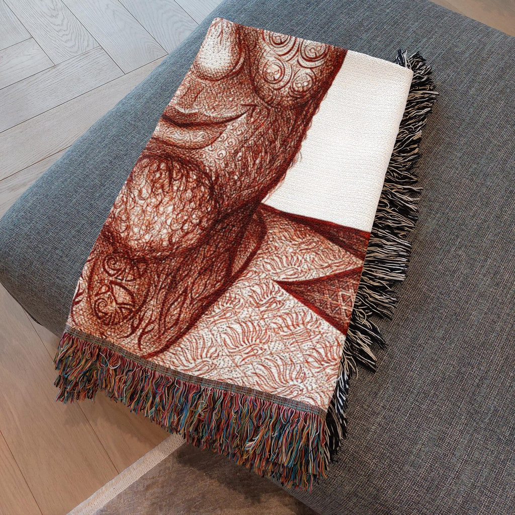 the-wisdom-keeper-of-stillness-brown-white-woven-blanket – Wisdom Keepers