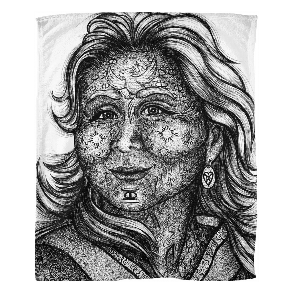 the-wisdom-keeper-of-commitment-devotion-black-white-fleece-blanket – Wisdom Keepers