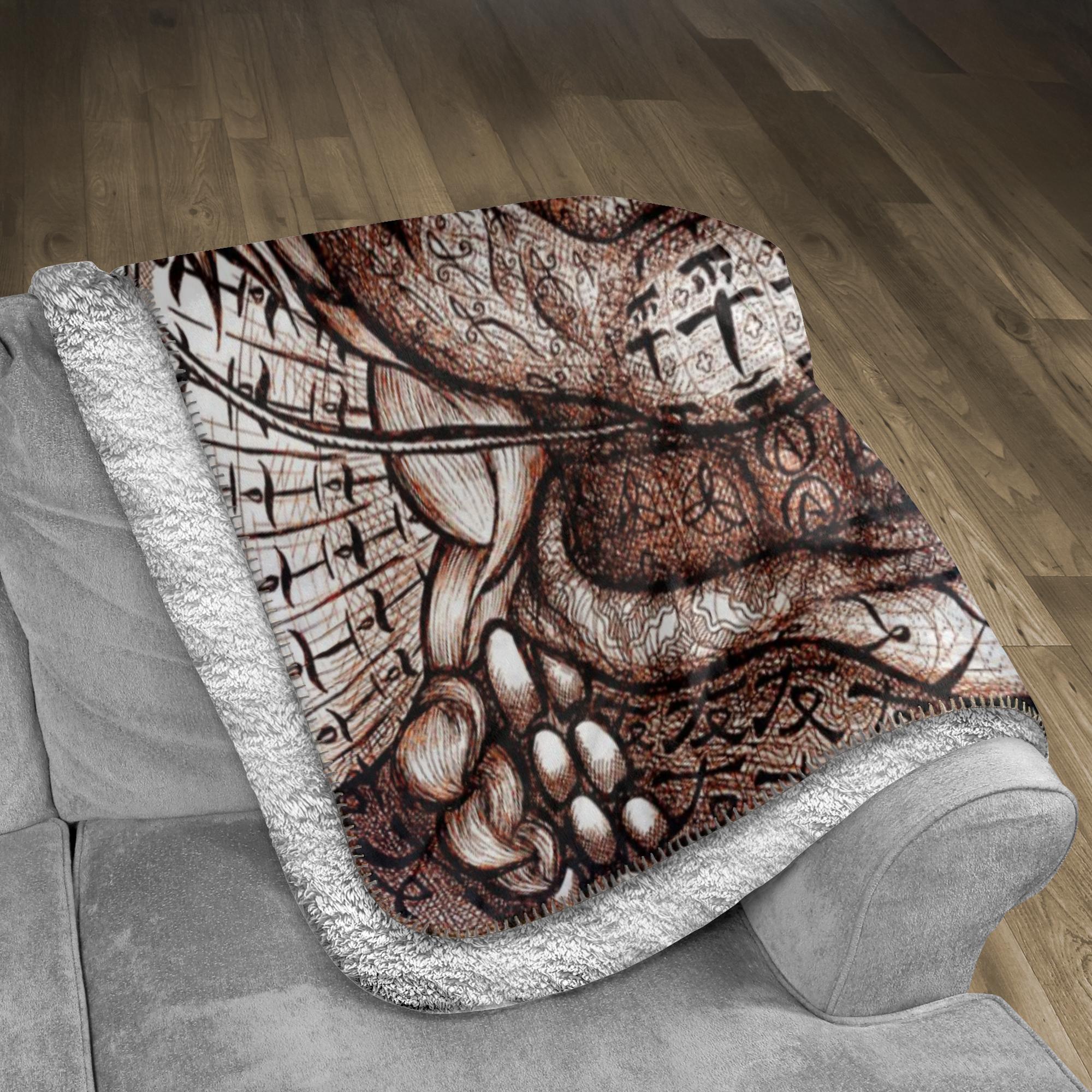 the-wisdom-keeper-of-inspiration-brown-white-fleece-sherpa-blanket – Wisdom Keepers