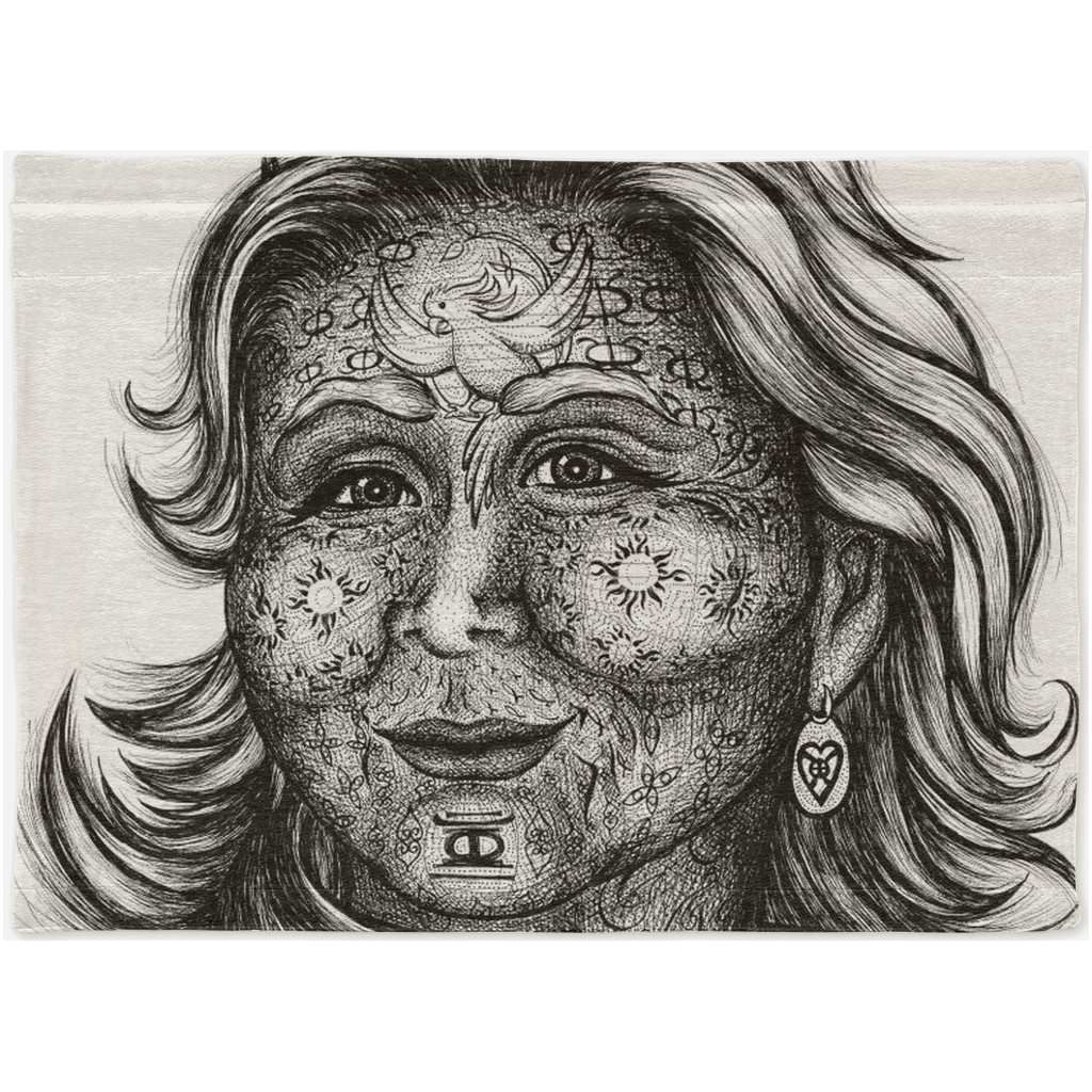 the-wisdom-keeper-of-commitment-devotion-black-white-woven-tapestry – Wisdom Keepers