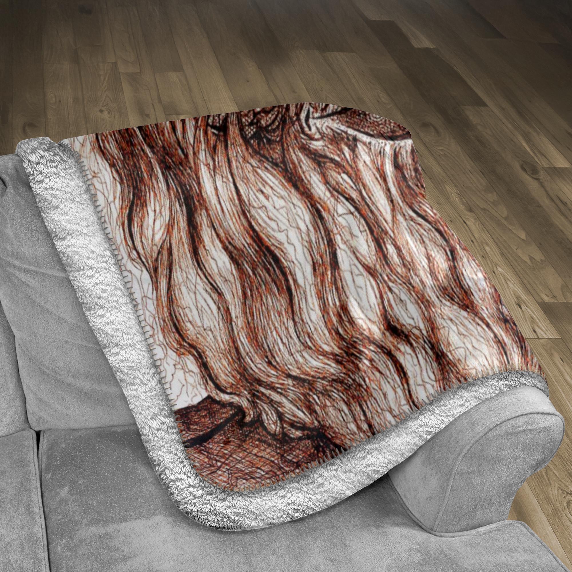 the-wisdom-keeper-of-acceptance-brown-white-fleece-sherpa-blanket – Wisdom Keepers