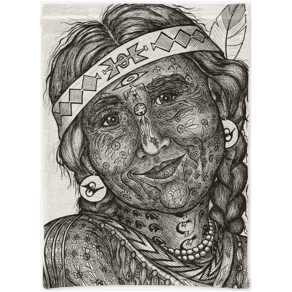 the-wisdom-keeper-of-altruism-black-white-woven-tapestry – Wisdom Keepers