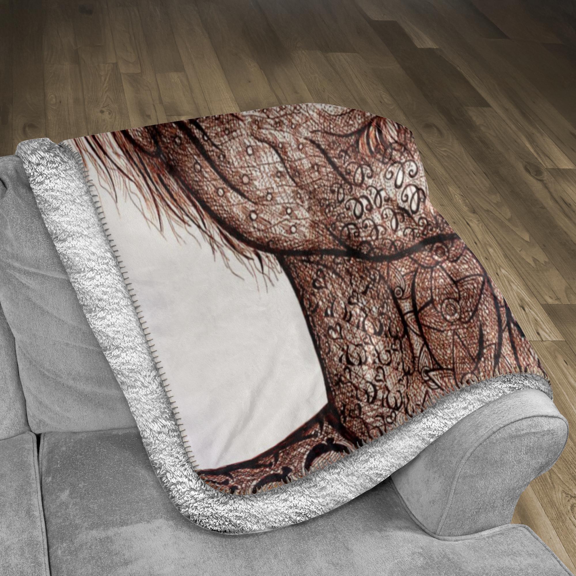 the-wisdom-keeper-of-inquiry-truth-brown-white-fleece-sherpa-blanket – Wisdom Keepers