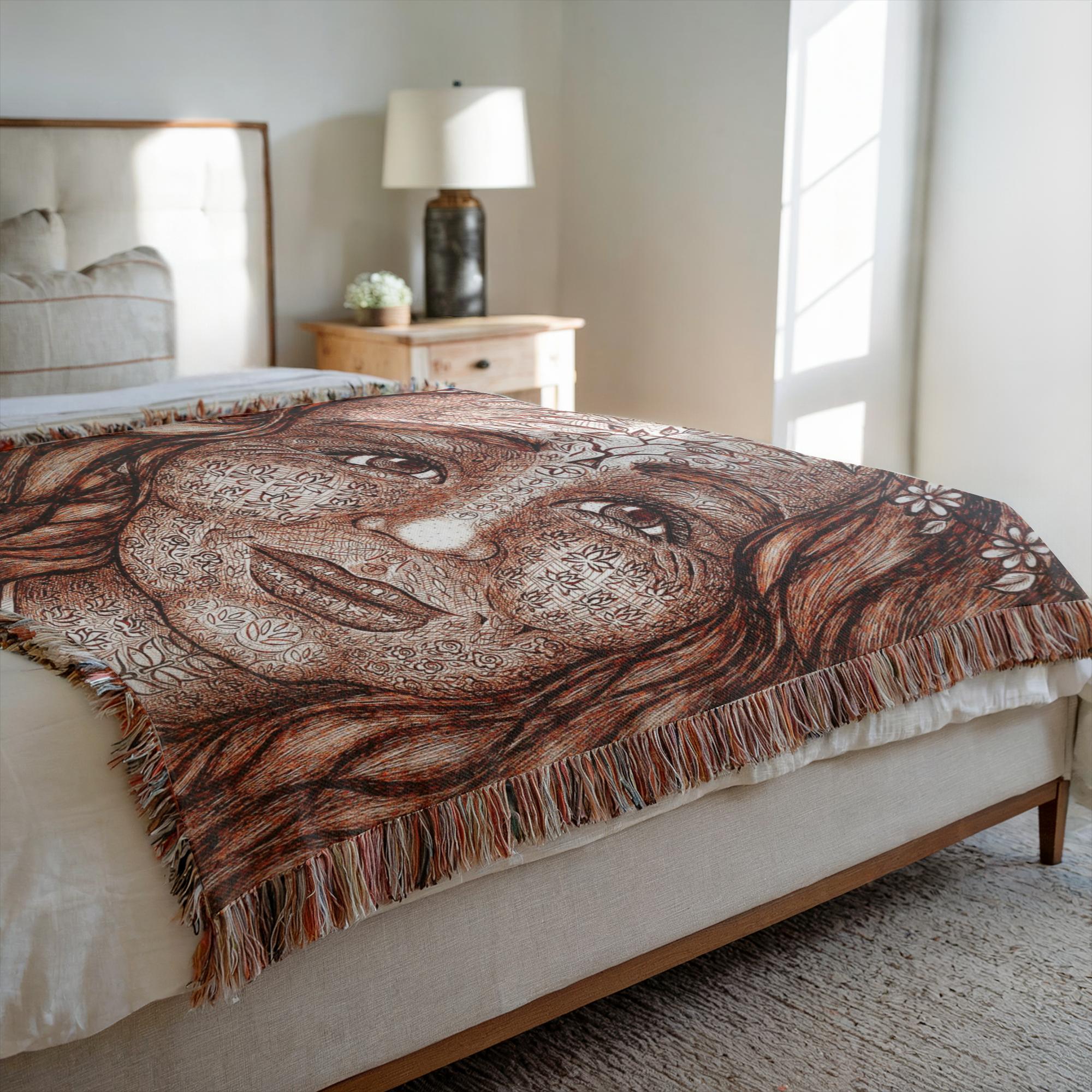the-wisdom-keeper-of-imagination-brown-white-woven-blanket – Wisdom Keepers