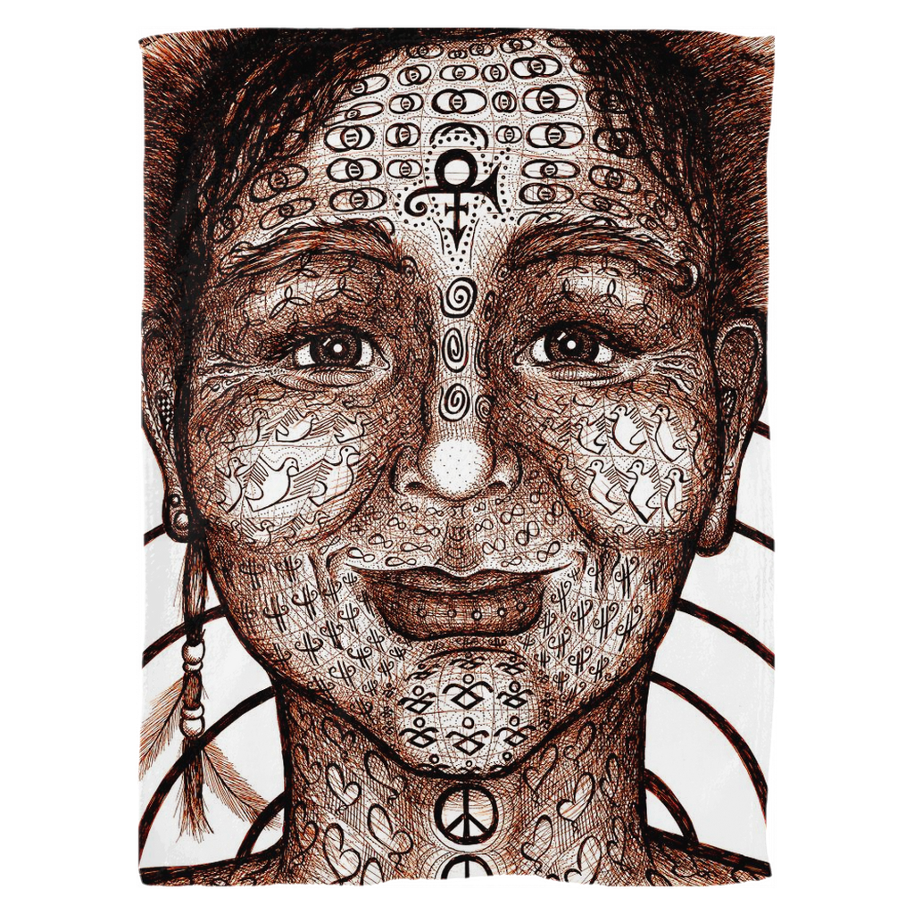 the-wisdom-keeper-of-equality-tenderness-brown-white-fleece-blanket – Wisdom Keepers