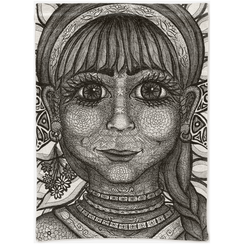 the-wisdom-keeper-of-innovation-innocence-black-white-woven-tapestry – Wisdom Keepers