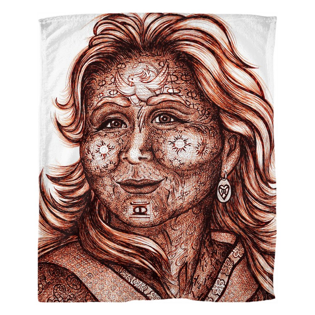 the-wisdom-keeper-of-commitment-devotion-brown-white-fleece-blanket – Wisdom Keepers
