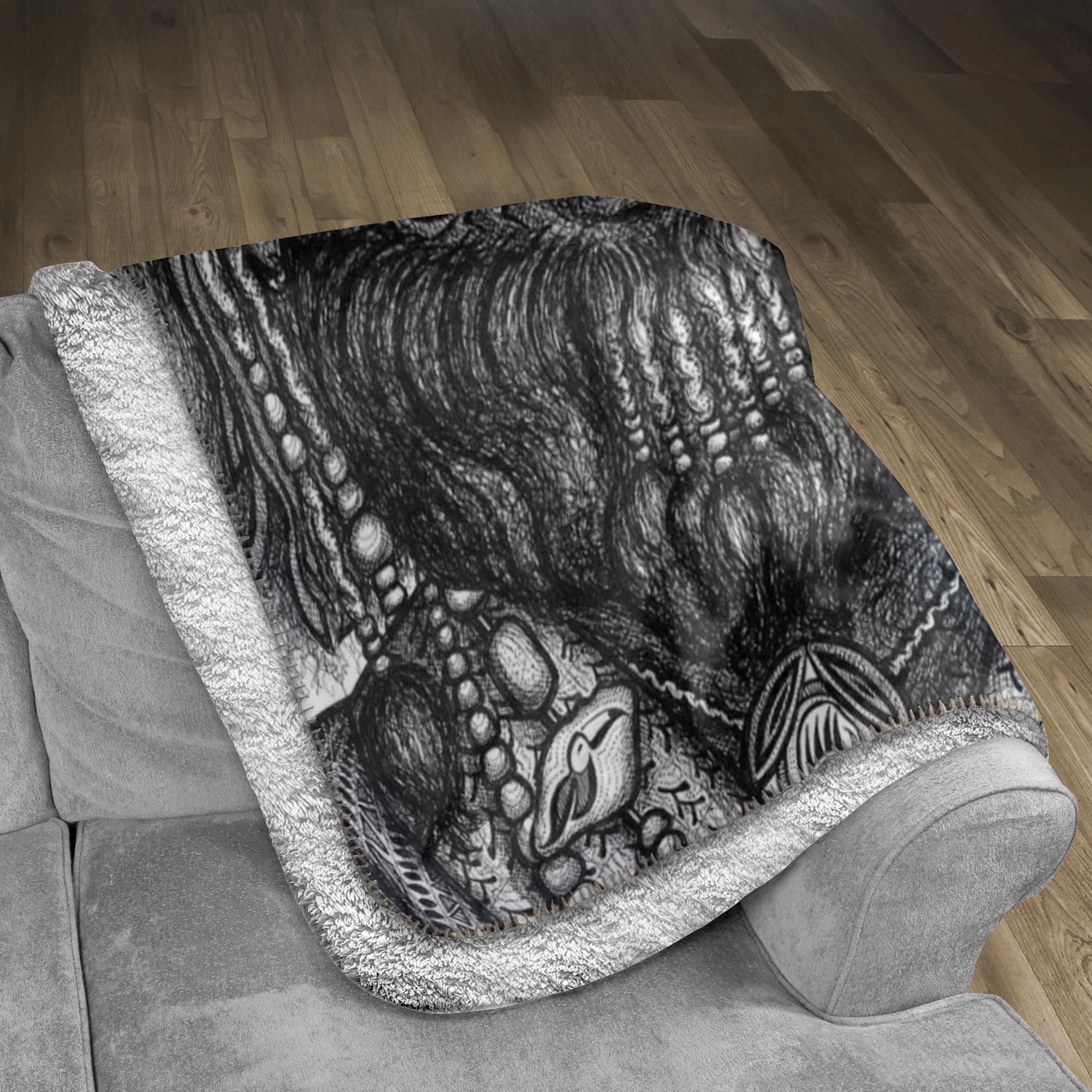 the-wisdom-keeper-of-competence-black-white-fleece-sherpa-blanket – Wisdom Keepers