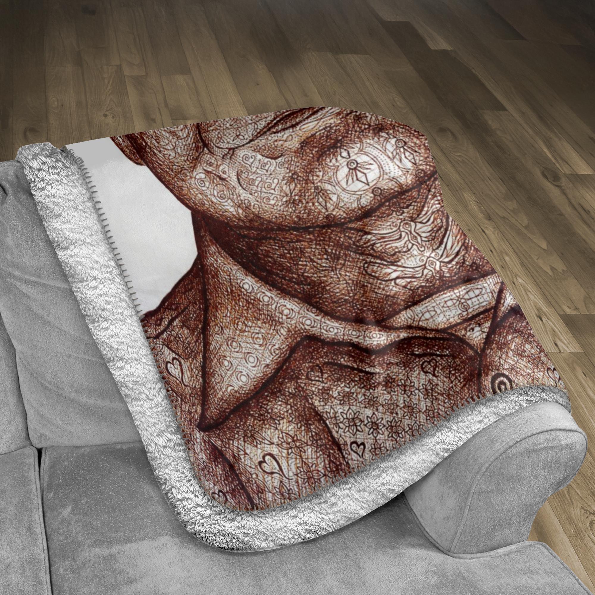 the-wisdom-keeper-of-lightness-brown-white-fleece-sherpa-blanket – Wisdom Keepers