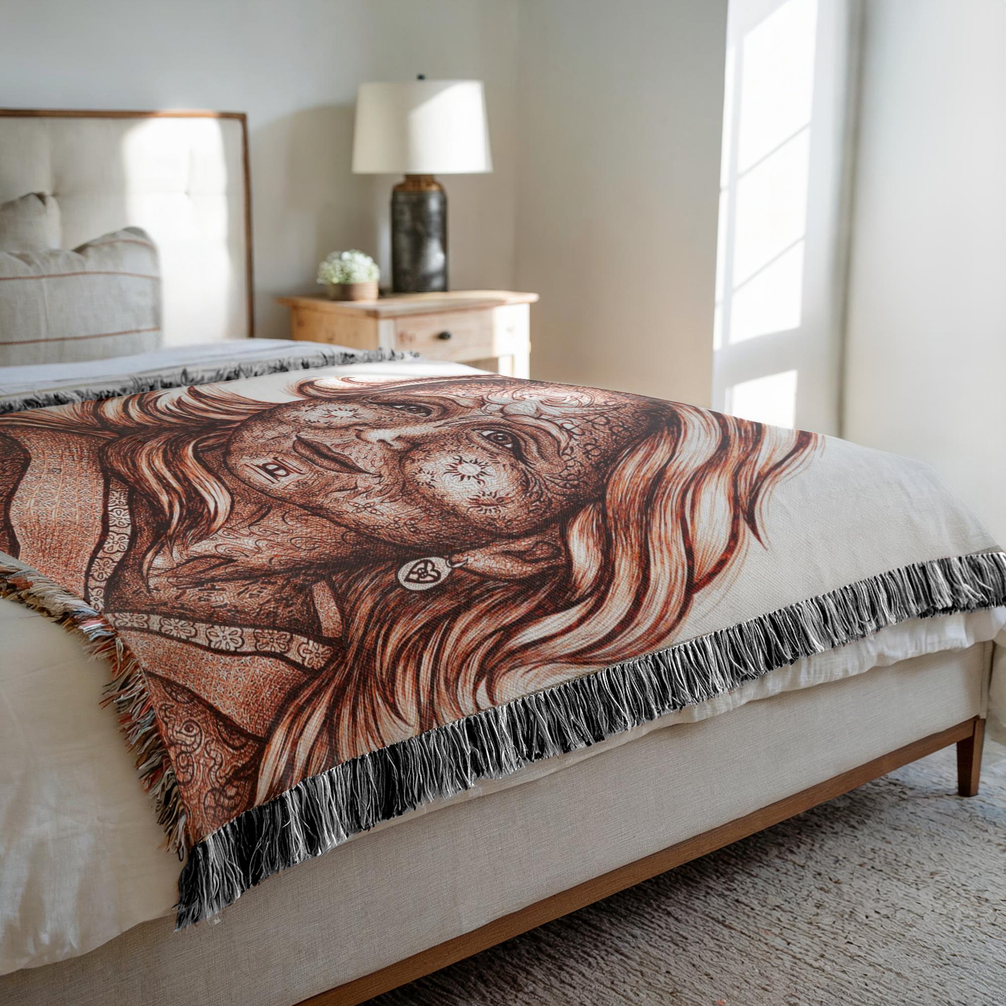 the-wisdom-keeper-of-commitment-devotion-brown-white-woven-blanket – Wisdom Keepers