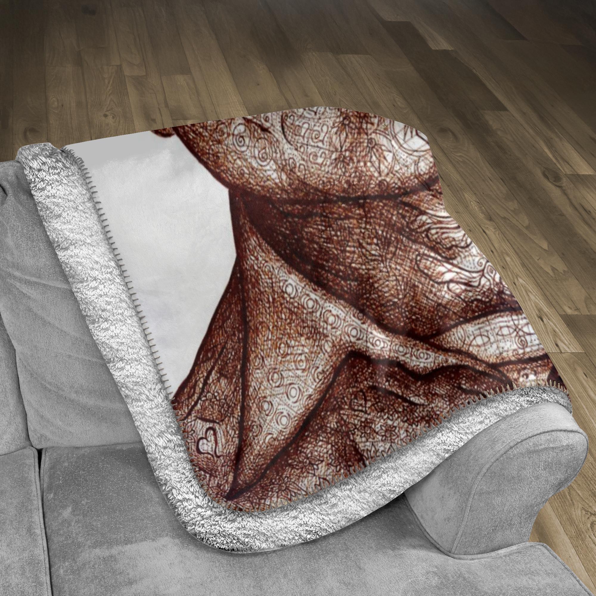 the-wisdom-keeper-of-lightness-brown-white-fleece-sherpa-blanket – Wisdom Keepers