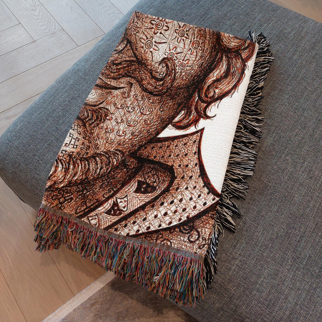 the-wisdom-keeper-of-artfulness-brown-white-woven-blanket – Wisdom Keepers