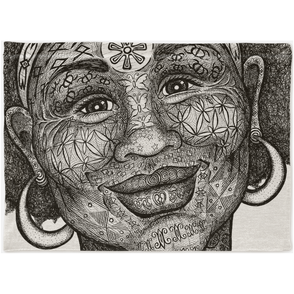 the-wisdom-keeper-of-freshness-beauty-black-white-woven-tapestry – Wisdom Keepers